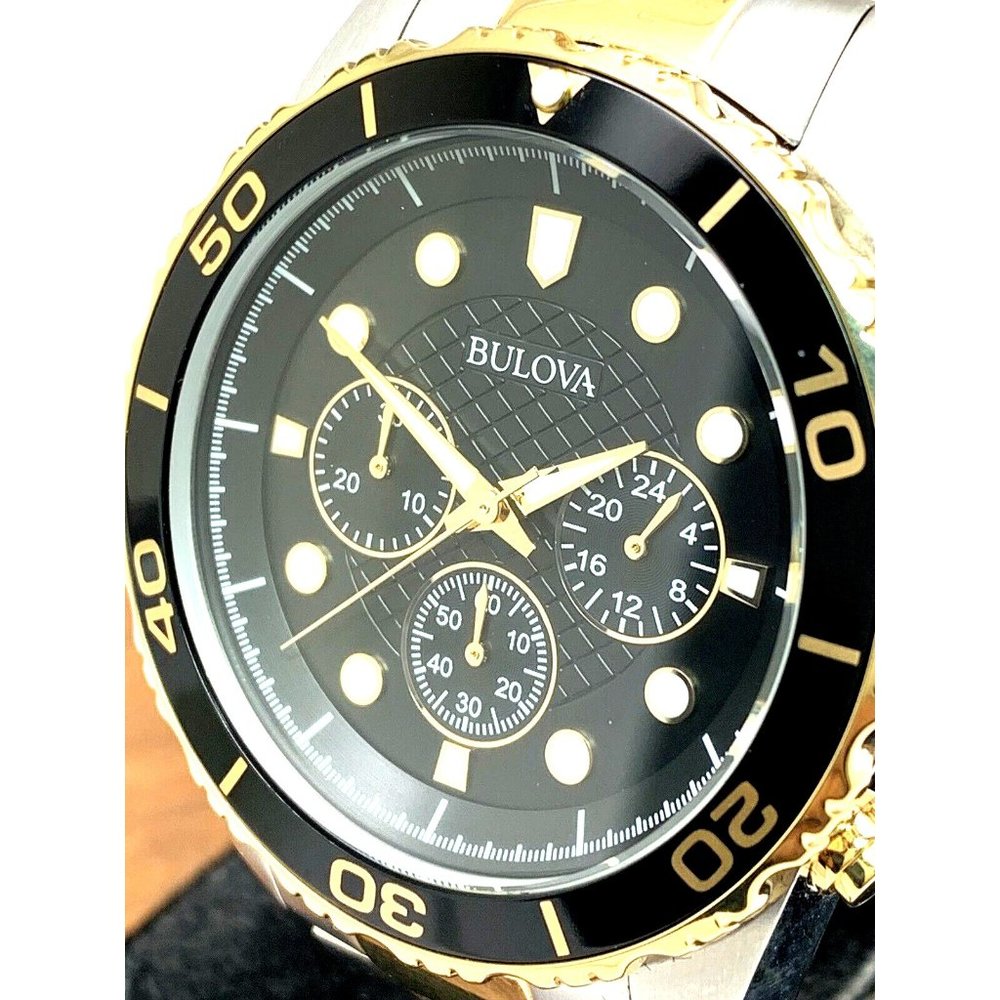Bulova Black and Gold Men's Watch